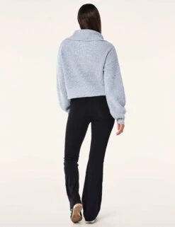 High Season Zip Neck Knit - Ice Blue -The Sports Edit Store pe nation high season zip neck knit ice blue 251kj051 6