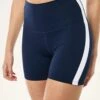 Highgate 5" Bike Short - Dark Navy/Optic White -The Sports Edit Store pe nation highgate 5in bike short navy white 252s087 4