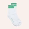 P.E Nation Homage Sock - Optic White/Kelly Green -The Sports Edit Store pe nation homage sock optic white kelly green 243a416