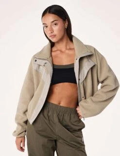 Shelter Sherpa Jacket - Oxford Tan -The Sports Edit Store pe nation shelter sherpa jacket oxford tan 251j095 5