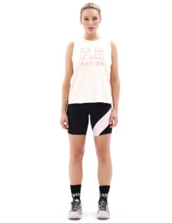 Performance Muscle Tank with Drop Armholes - Pearled Ivory -The Sports Edit Store pe nation shuffle tank pearled ivory 6
