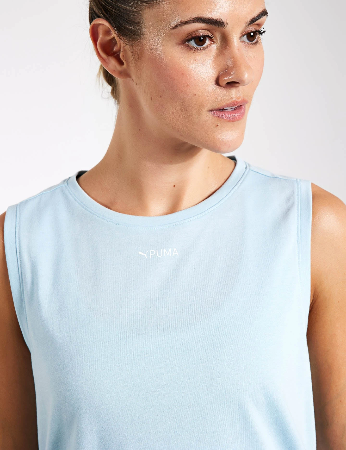 Puma Fit Triblend Training Tank Top - Turquoise Surf 5 Puma Fit Triblend Training Tank Top - Turquoise Surf - Image 3