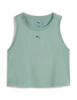 Puma Cloudspun Sleeveless Tank - Green Moon Heather -The Sports Edit Store puma cloudspun sleeveless tank green moon heather 52577230 6