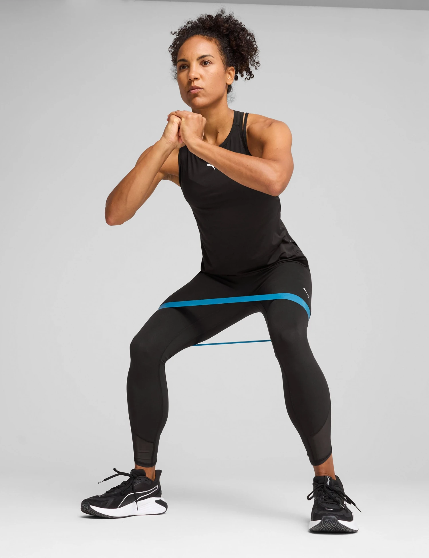 Puma Cloudspun Soft Mesh High Waisted 7/8 Tights - Black 5 Puma Cloudspun Soft Mesh High Waisted 7/8 Tights - Black - Image 3