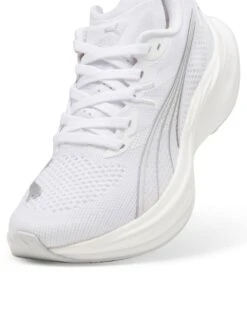 Puma Deviate NITRO 3 Running Shoes - White/Feather Grey/Silver -The Sports Edit Store puma deviate nitro 3 running shoes white feather grey silver 30970810 5