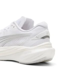 Puma Deviate NITRO 3 Running Shoes - White/Feather Grey/Silver -The Sports Edit Store puma deviate nitro 3 running shoes white feather grey silver 30970810 6