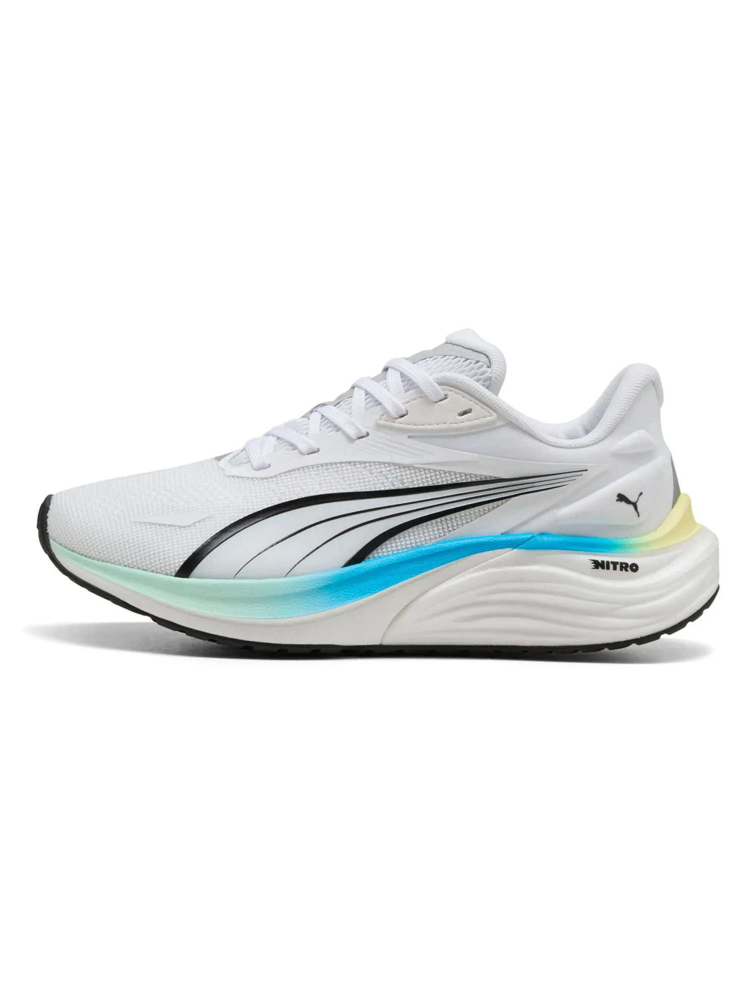 Puma Electrify NITRO 4 Running Shoes - White/Mint Melt/Speed Blue 4 Puma Electrify NITRO 4 Running Shoes - White/Mint Melt/Speed Blue - Image 2