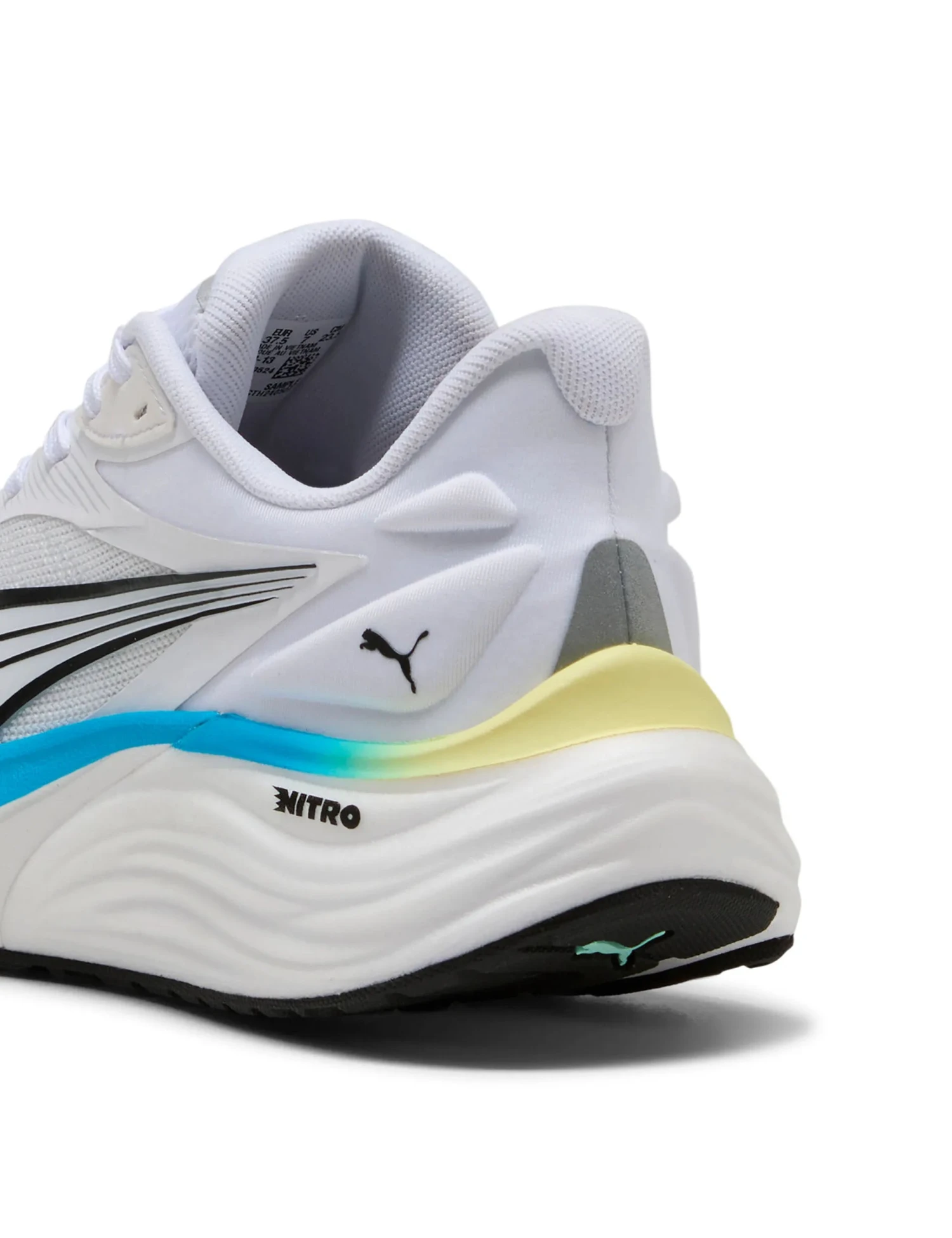 Puma Electrify NITRO 4 Running Shoes - White/Mint Melt/Speed Blue 6 Puma Electrify NITRO 4 Running Shoes - White/Mint Melt/Speed Blue - Image 4