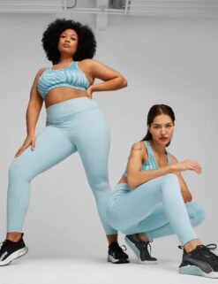 Puma Fit High Waisted Tights - Turquoise Surf 13 Puma Fit High Waisted Tights - Turquoise Surf -The Sports Edit Store puma fit hw tights turquoise surf 524802 22 2