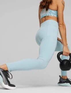 Puma Fit High Waisted Tights - Turquoise Surf 12 Puma Fit High Waisted Tights - Turquoise Surf -The Sports Edit Store puma fit hw tights turquoise surf 524802 22 5