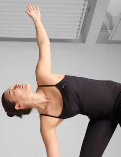 Puma Move 2-in-1 Tank Top - Black -The Sports Edit Store puma move 2 in 1 tank top black 52669401 3