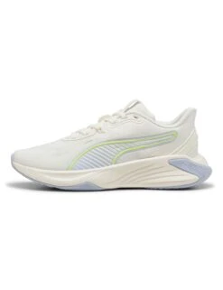 Puma PWR Hybrid TR Training Shoes - Warm White/Yellow Alert -The Sports Edit Store puma pwr hybrid training shoes white yellow cool weather 31047703 1 2
