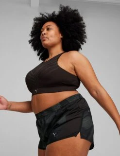 Puma PWR Ultraform Graphic High-Impact Sports Bra - Black -The Sports Edit Store puma pwr ultraform graphic bra black 525051 01l 1