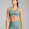 Puma PWRbreathe Run Bra - Green Moon -The Sports Edit Store puma pwrbreathe run bra green moon 52507431 1