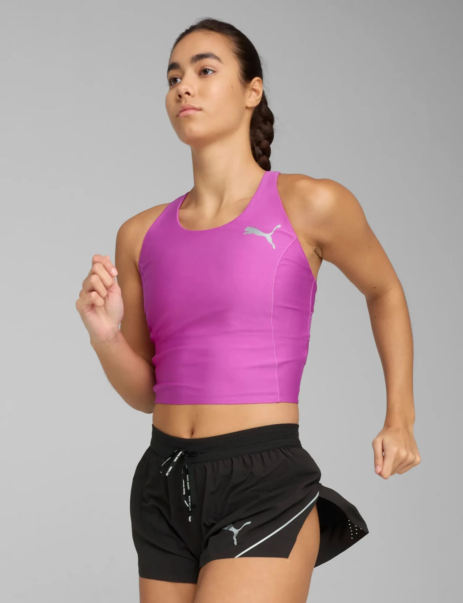 Puma Raceday Ultraform Crop Top - Wild Berry 3 Puma Raceday Ultraform Crop Top - Wild Berry