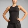Puma Run Cloudspun Tank - Black -The Sports Edit Store puma run cloudspun tank black 52665801 1
