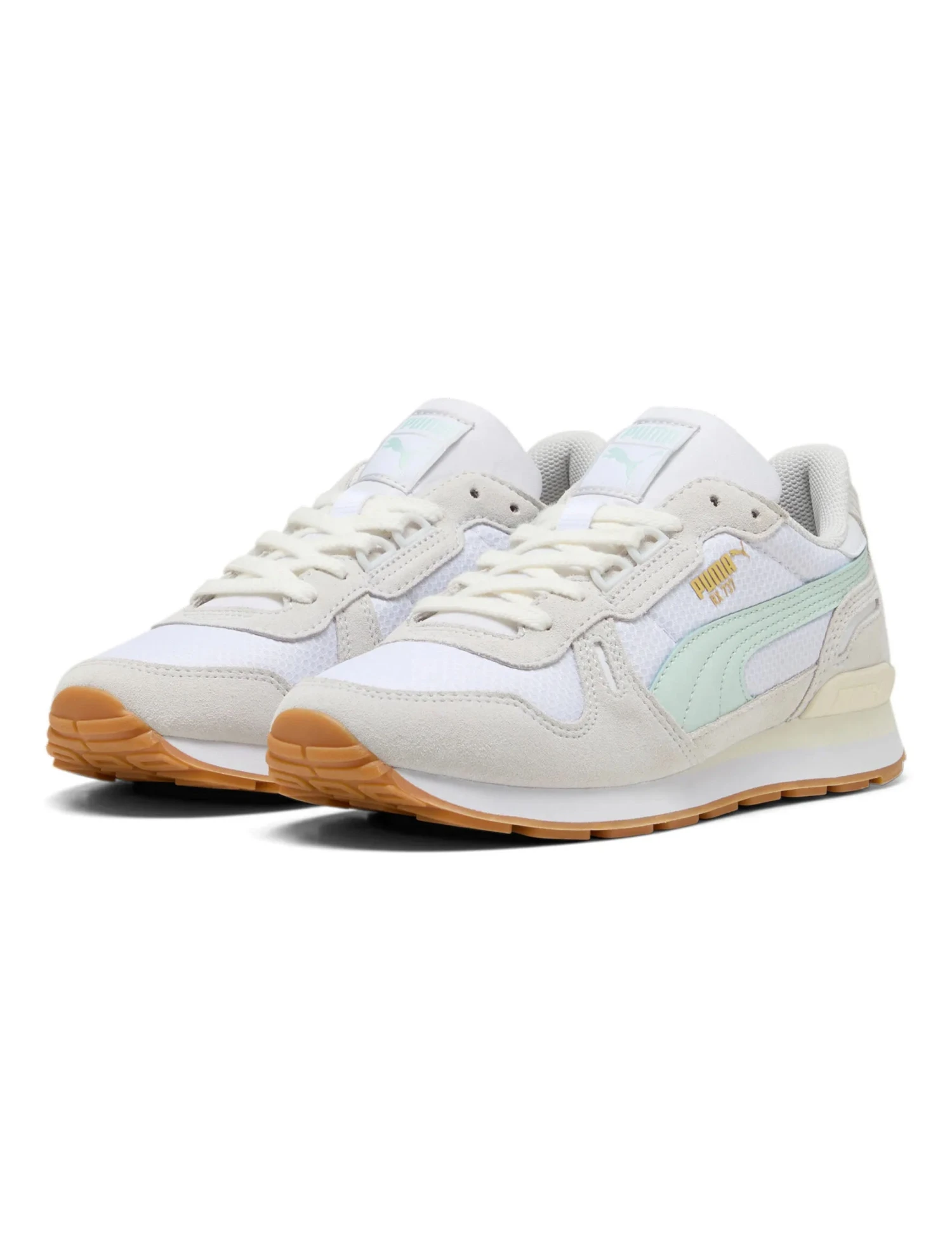 Puma RX 737 Mesh Sneakers - White/Gum 4 Puma RX 737 Mesh Sneakers - White/Gum - Image 2
