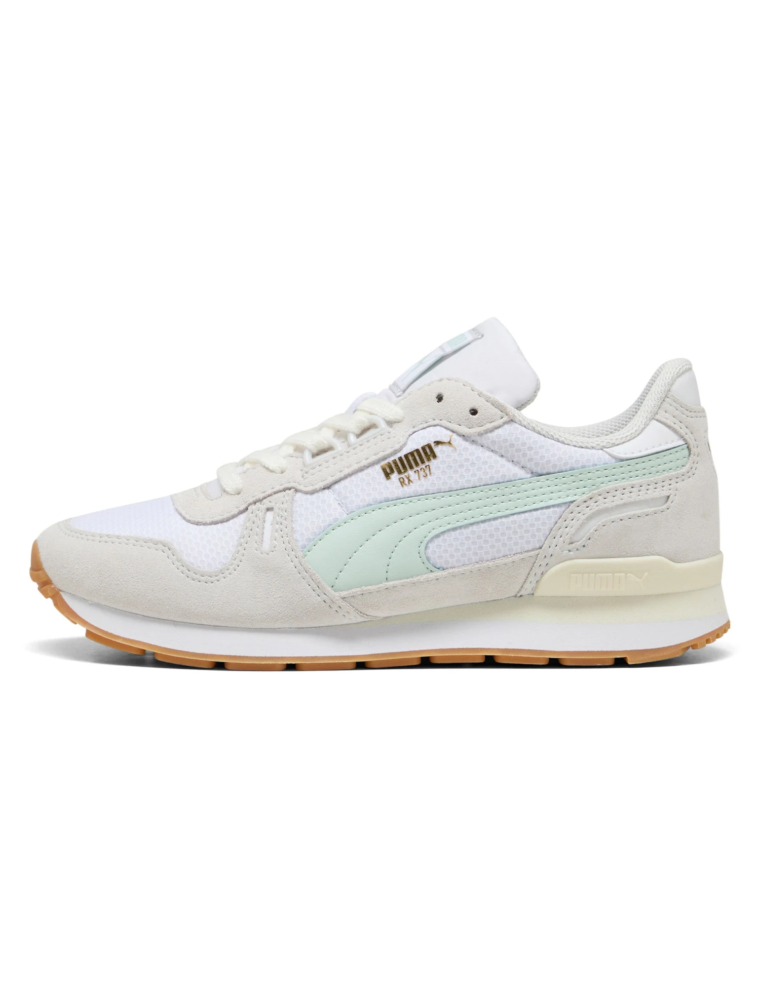 Puma RX 737 Mesh Sneakers - White/Gum 6 Puma RX 737 Mesh Sneakers - White/Gum - Image 4
