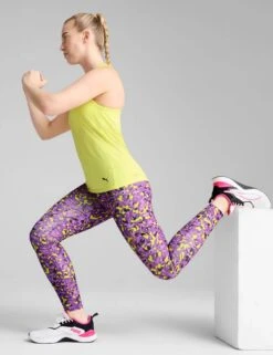 Puma TAD Essentials Racerback Tank - Lemon Sherbert -The Sports Edit Store puma tad essentials racerback tank lemon sherbert 52588739 3