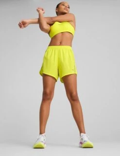 Puma Velocity 5" Running Shorts - Lemon Sherbert -The Sports Edit Store puma velocity 5in running shorts lemon sherbert 52658739 4
