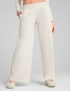 Puma Wardrobe Ess Low Rise Popper Pants - Alpine Snow