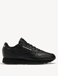 Reebok Classic Leather Shoes in Core Black & Pure Grey 5