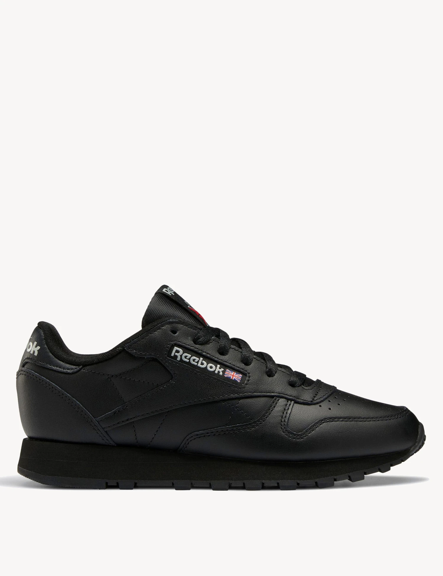 Reebok Classic Leather Shoes in Core Black & Pure Grey 5 3 Reebok Classic Leather Shoes in Core Black & Pure Grey 5