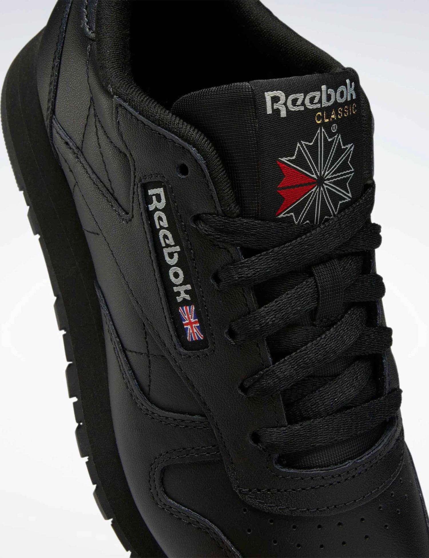 Reebok Classic Leather Shoes in Core Black & Pure Grey 5 8 Reebok Classic Leather Shoes in Core Black & Pure Grey 5 - Image 6