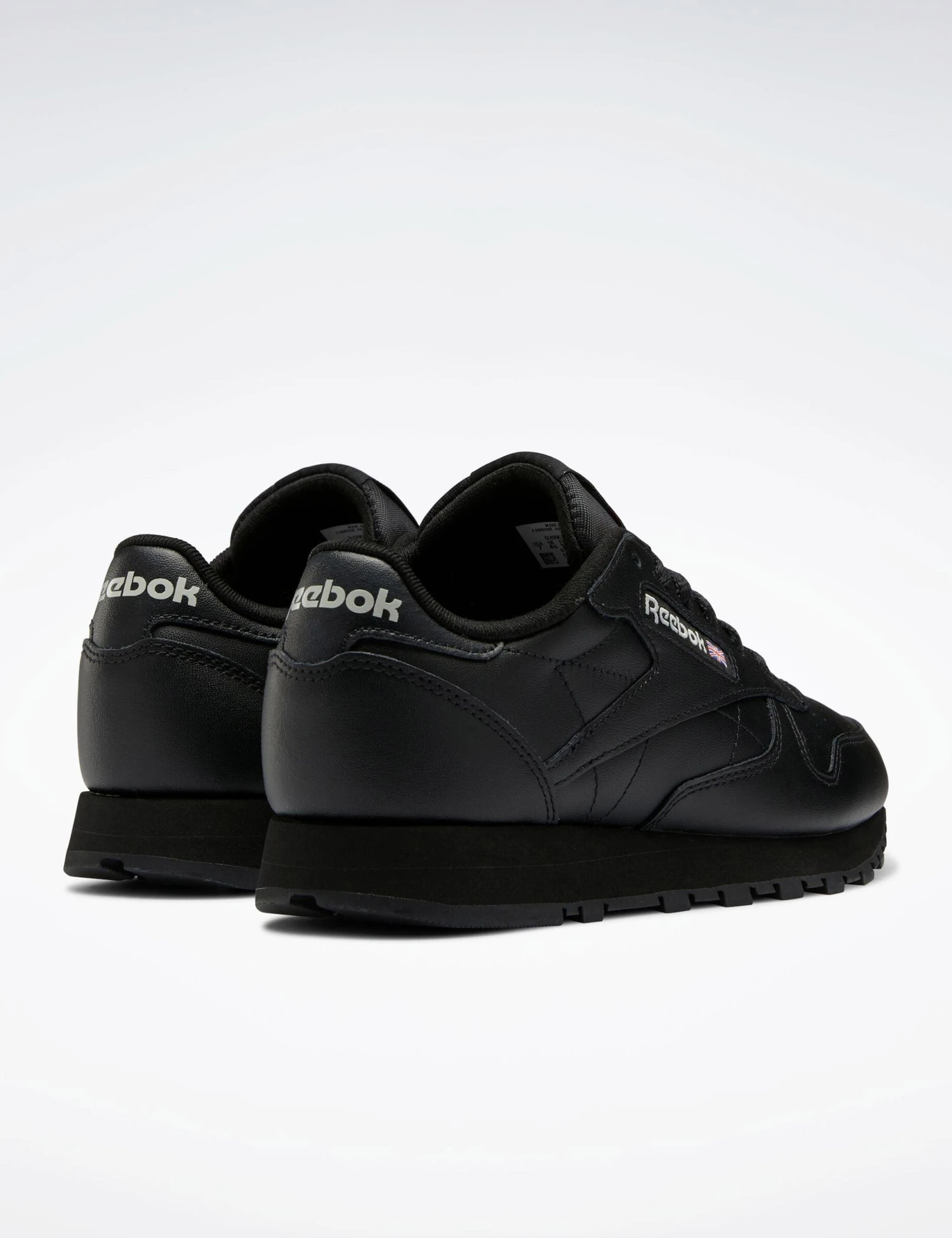 Reebok Classic Leather Shoes in Core Black & Pure Grey 5 6 Reebok Classic Leather Shoes in Core Black & Pure Grey 5 - Image 4