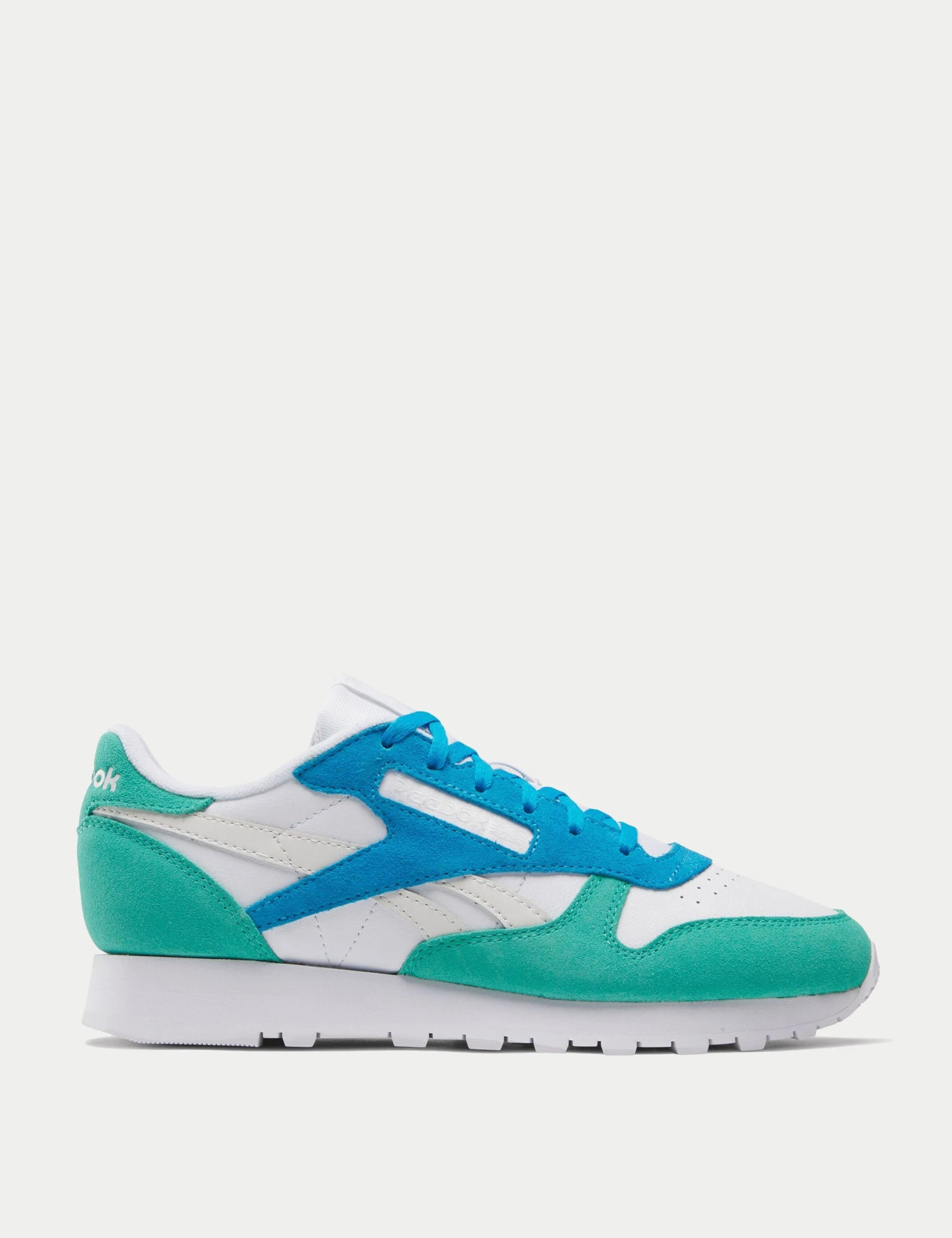 Reebok Classic Leather Shoes - White/Unleashed Green/Grey 3 Reebok Classic Leather Shoes - White/Unleashed Green/Grey