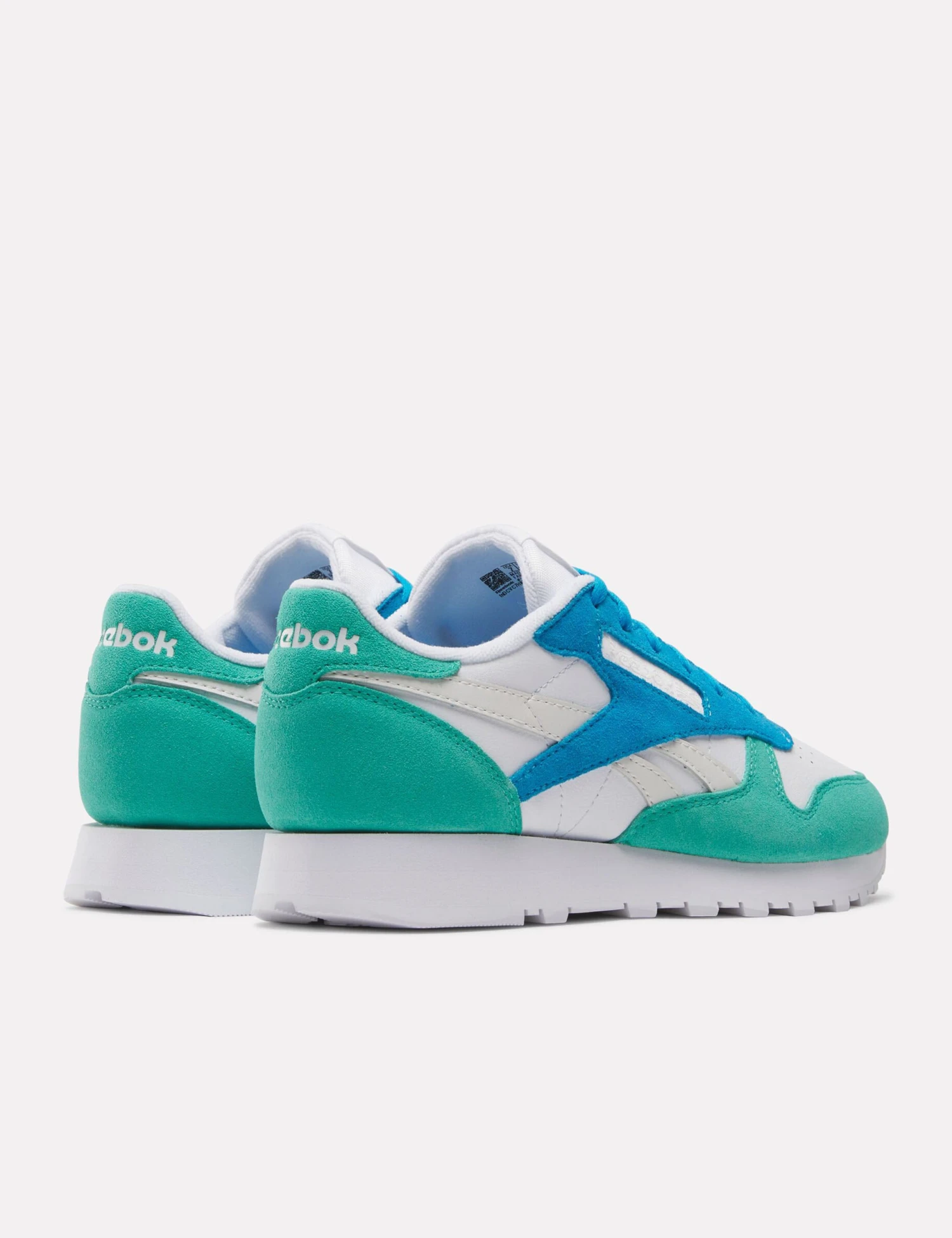 Reebok Classic Leather Shoes - White/Unleashed Green/Grey 5 Reebok Classic Leather Shoes - White/Unleashed Green/Grey - Image 3