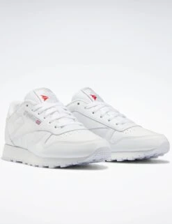Reebok Classic Leather Shoes - Cloud White/Pure Grey 3 -The Sports Edit Store reebok classic leather shoes white grey 100008496 4