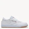 Reebok Club C 85 Shoes - White/Light Grey/Gum -The Sports Edit Store reebok club c 85 shoes white grey gum 100000016 1