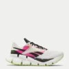 Reebok FloatZig 1 Road Running Shoes - Chalk/Black/Laser Pink -The Sports Edit Store reebok floatzig 1 shoes chalk black pink 100206602 1