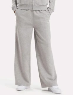 Reebok Identity Fleece Wide Leg Pants - Medium Grey Heather