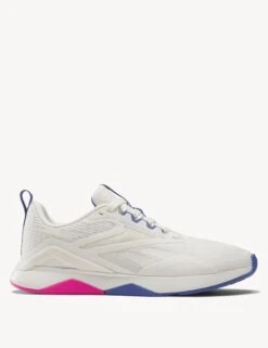 Reebok Nanoflex TR 2 Shoes - Chalk/Stepurple/Laser Pink
