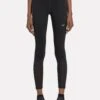 Reebok Running Printed Leggings - Night Black -The Sports Edit Store reebok running printed leggings night black 100075410 1
