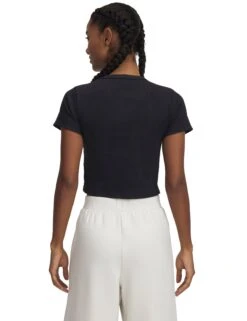 Under Armour Rival Rib Baby T-Shirt - Black/White -The Sports Edit Store s7.V5 6000264 001 BC