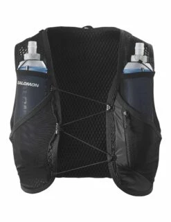 Salomon Active Skin 8 Set - Black/Metal Trail Running Hydration Vest