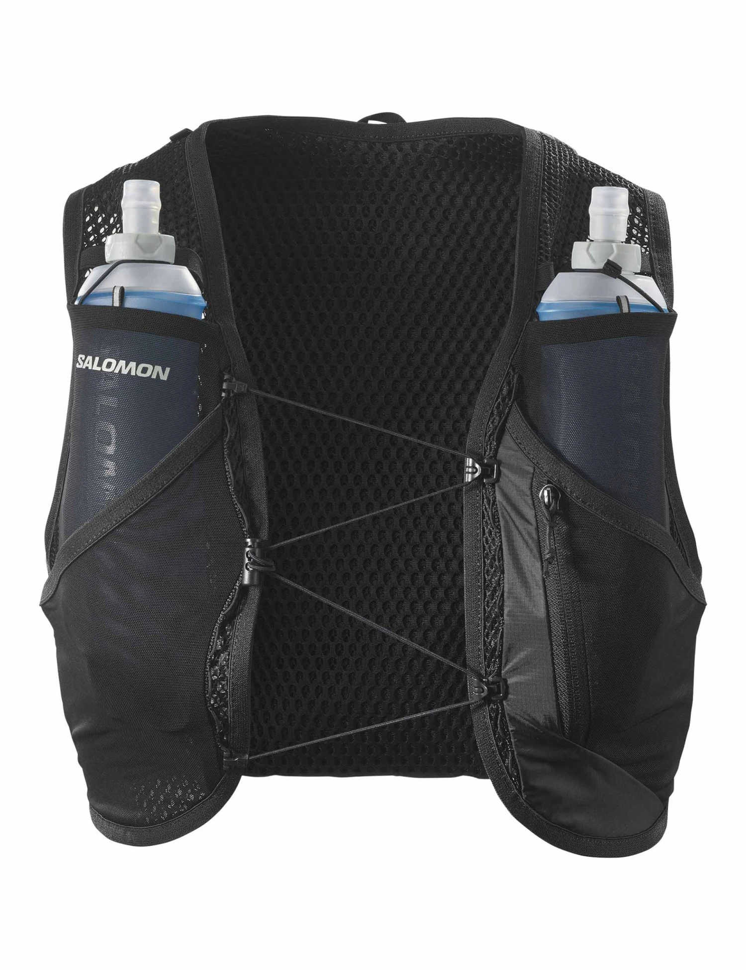 Salomon Active Skin 8 Set - Black/Metal Trail Running Hydration Vest 3 Salomon Active Skin 8 Set - Black/Metal Trail Running Hydration Vest