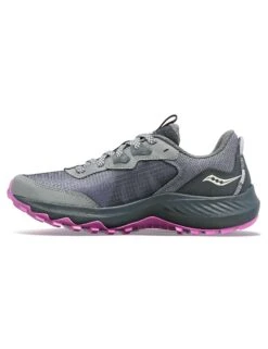 Saucony Aura TR Trail Running Shoes - Fossil/Grape -The Sports Edit Store saucony aura tr fossil grape S10862 12 5