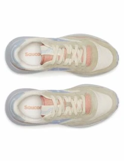 Saucony Jazz NXT Premium Trainers - Vanilla/Sky -The Sports Edit Store saucony jazz nxt premium vanilla sky s60889 2 5