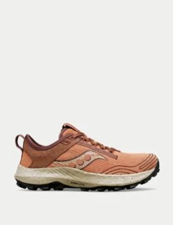 Saucony Peregrine RFG Trail Running Shoes - Clove/Cacao