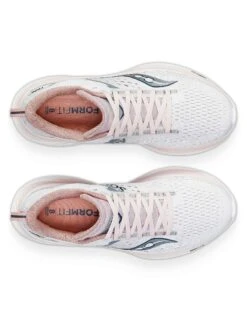 Saucony Ride 17 Road Running Shoes - White/Lotus -The Sports Edit Store saucony ride 17 white lotus S10924 130 3