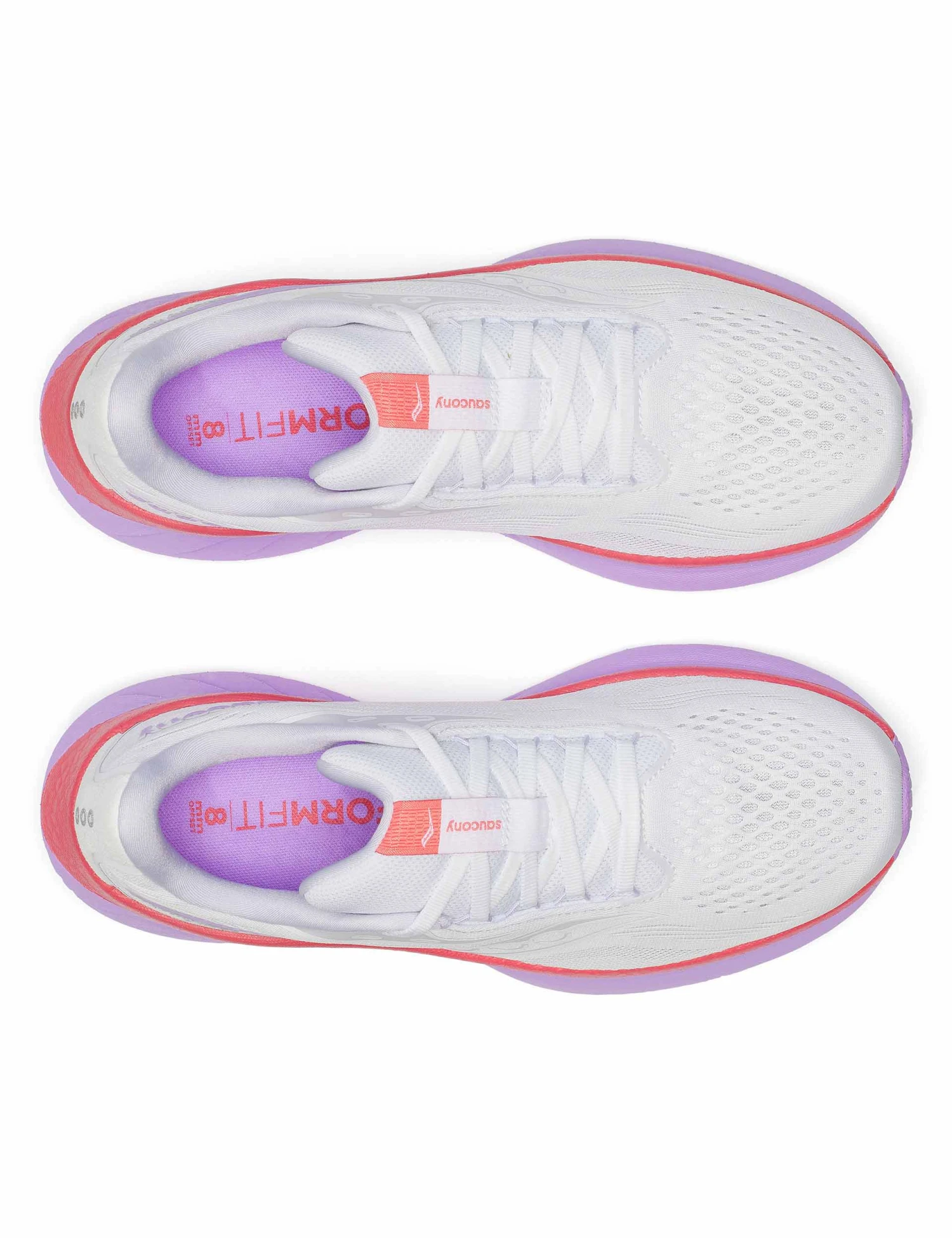 Saucony Ride 18 - White/Coral 6 Saucony Ride 18 - White/Coral - Image 4