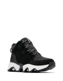 Sorel Kinetic Impact Caribou Plus Waterproof Sneaker Boots - Black/Sea Salt -The Sports Edit Store sorel kinetic impact caribou plus wp sneaker boots black sea salt 2099121 010 3