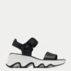 Sorel Kinetic Impact Y-Strap High Sandal - Black/Sea Salt -The Sports Edit Store sorel kinetic impact y strap high sandal black sea salt 2030461 010 1