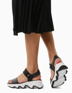 Sorel Kinetic Impact Y-Strap High Sandal - Black/Sea Salt -The Sports Edit Store sorel kinetic impact y strap high sandal black sea salt 2030461 010 5