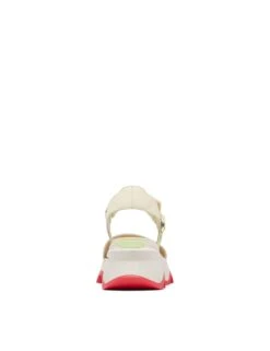 Sorel Kinetic Impact Y-Strap High Sandal - Honey White/Luminous Lime -The Sports Edit Store sorel kinetic impact y strap high sandal honey white luminous lime 2030461 292 3
