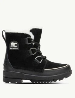 Sorel Torino II Parc Shearling Waterproof Winter Bootie - Black